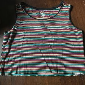 rainbow crop tank